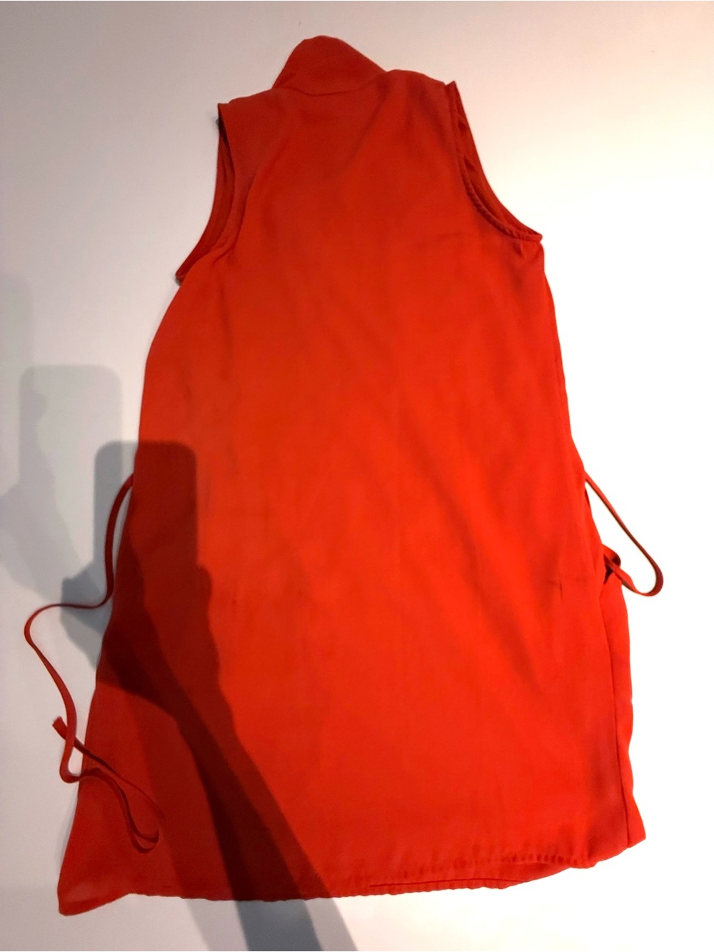 Bar III Red Sleeveless Wrap Tie Waist Mini Dress XS Bright Red Career Cocktail - Picture 9 of 10